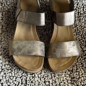 Elegant Silver Platform Sandals